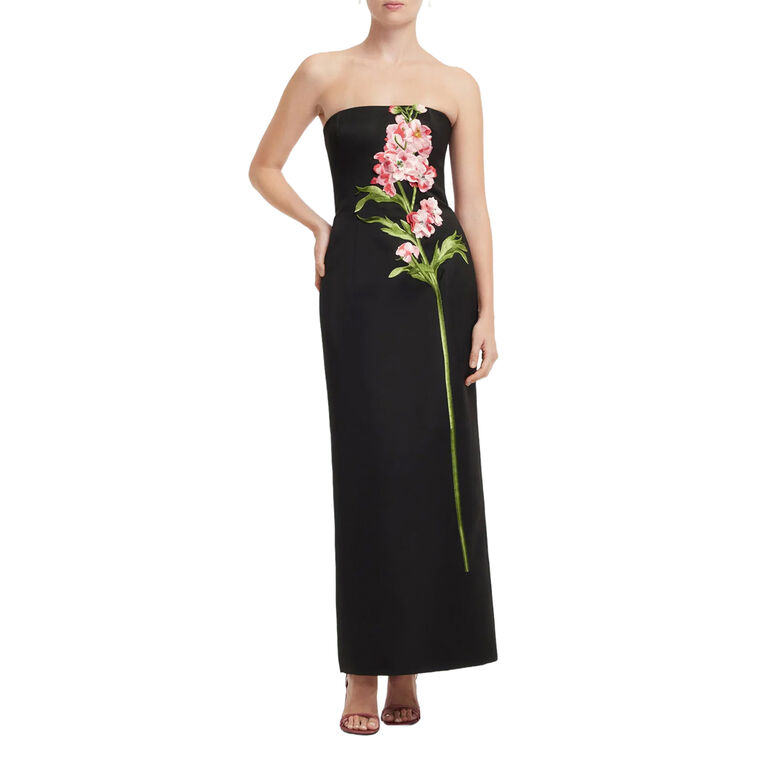 Rayna Strapless Embroidered Maxi Dress image number null