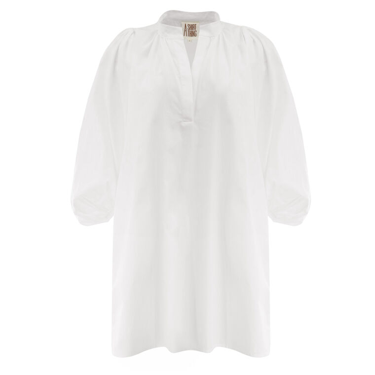 Hazel Cotton Poplin Parachute Mini Dress image number null