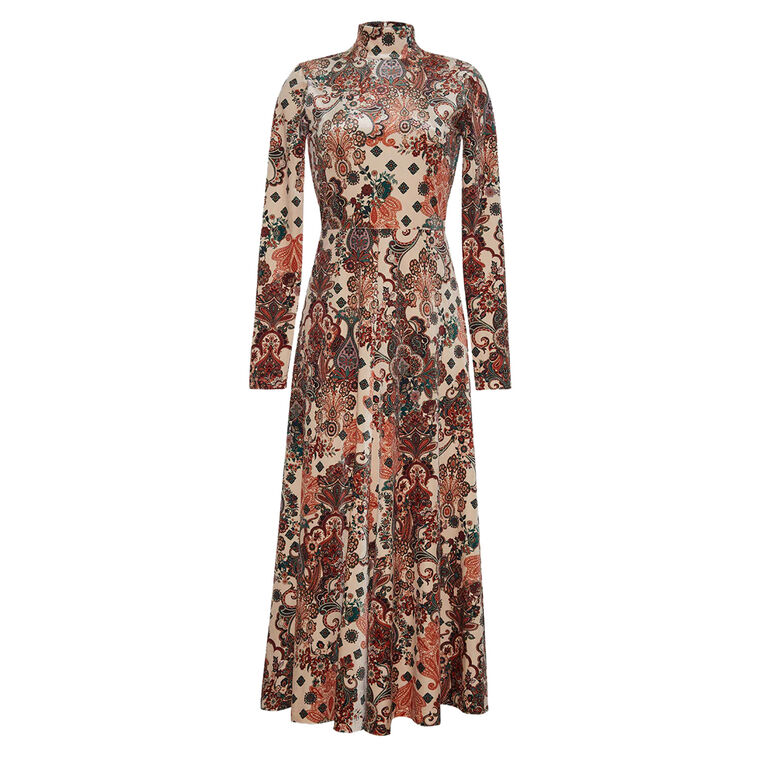 Agata Long Sleeve Midi Dress image number null