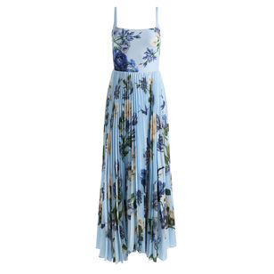 Carolyn Sleeveless Pleated Maxi Dress