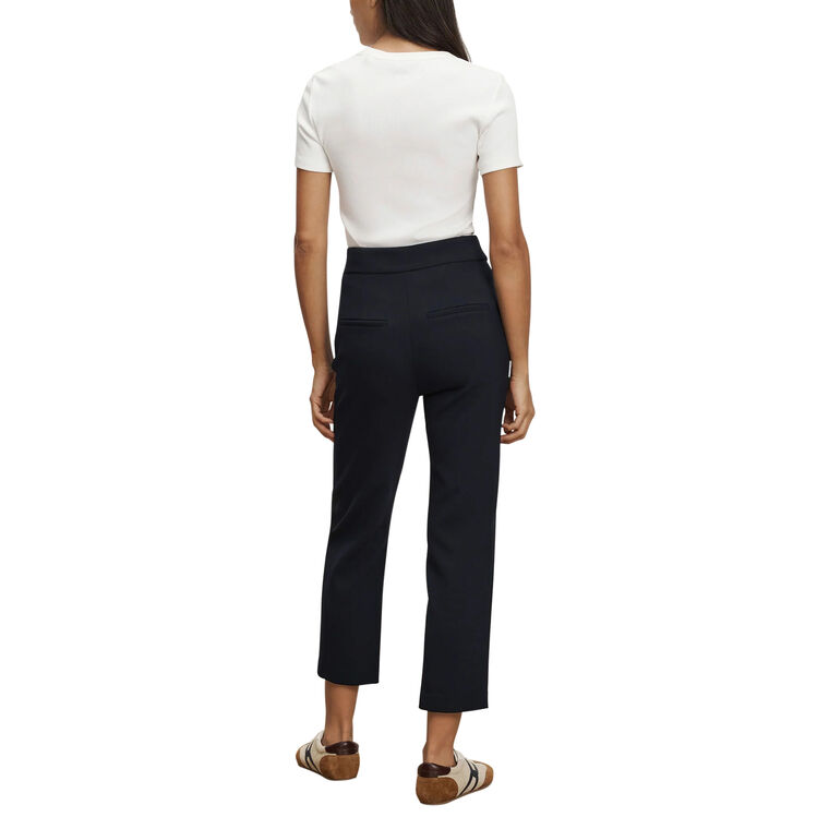 Renzo Crest-Button Cropped Pant image number null