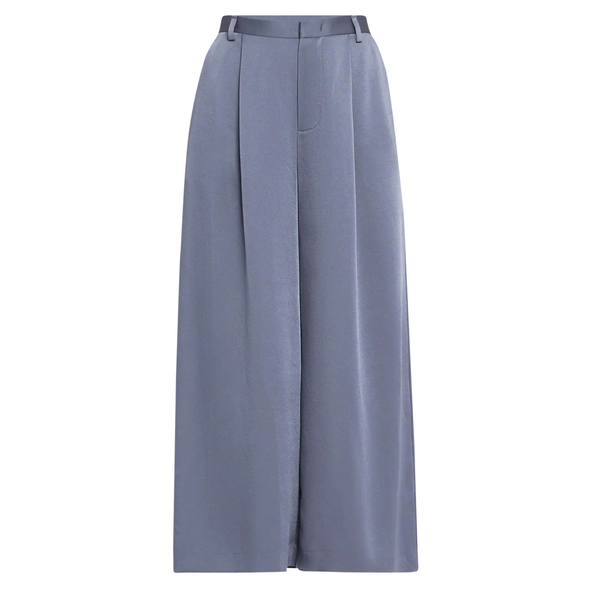 Mid Rise Satin Culotte