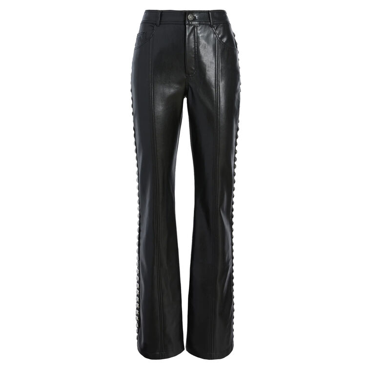 Shailene Studded Vegan Leather Pant image number null