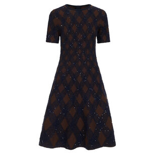 Argyle Knit Dress