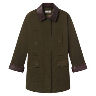 Theo Oversized Oil Cloth Jacket
