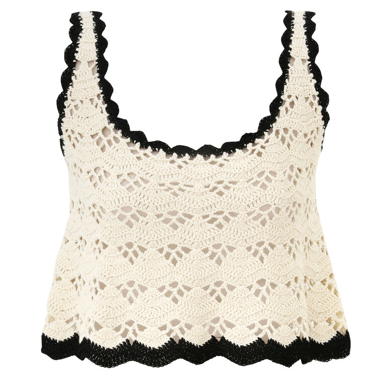 Rhiannon Crochet Tank Top image number null