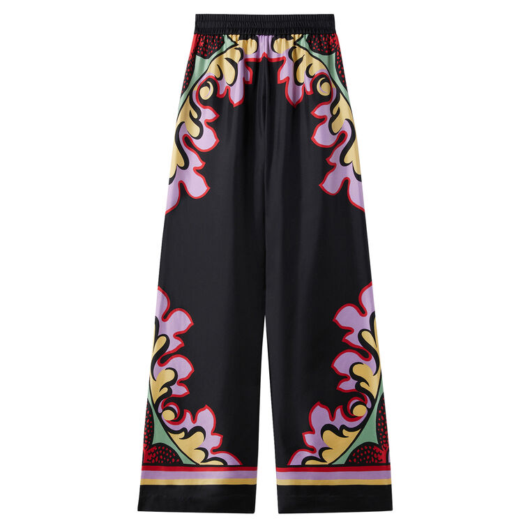 Silk Palazzo Pants image number null