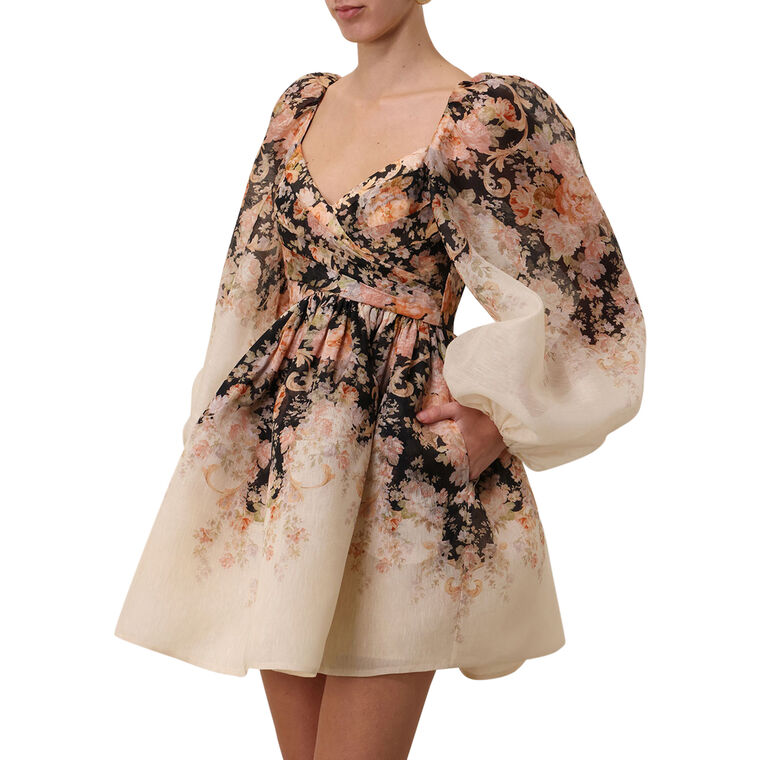 Illustration Draped Mini Dress image number null
