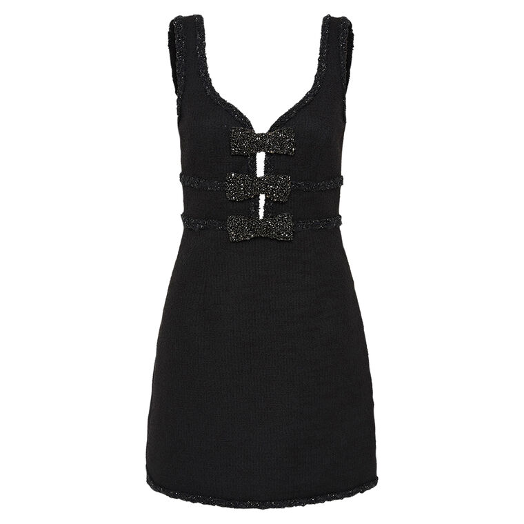 rebecca vallance black bow dress Rebecca Vallance Black and White Bow Dress  I Would Never
