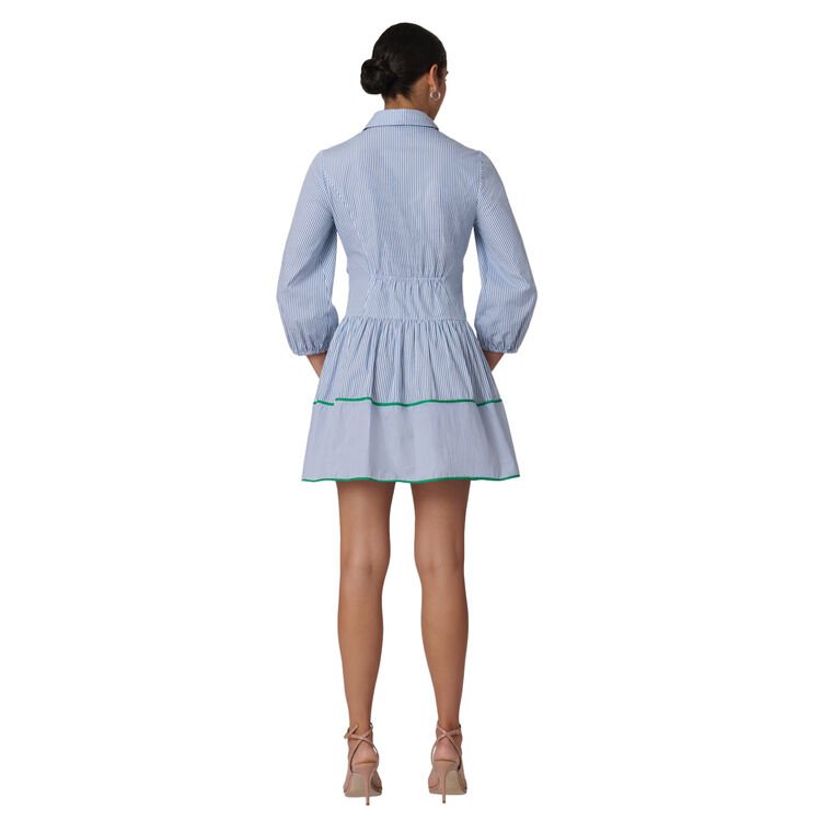 Chatfield Striped Poplin Mini Dress image number null