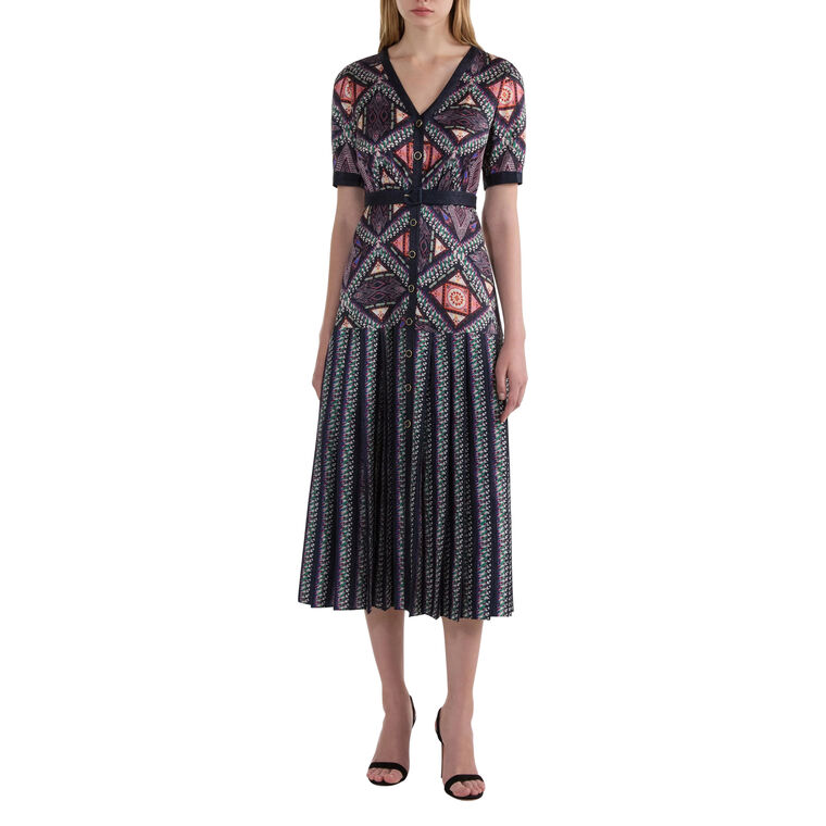 Lea Short Sleeve Midi Shirt-C Dress image number null