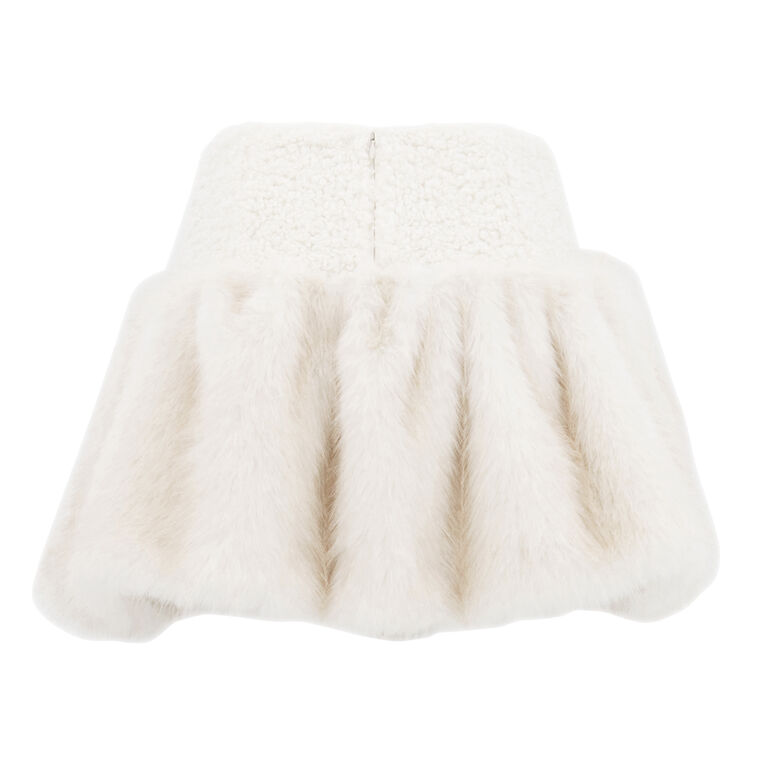 Lita Faux Fur Mini Skirt image number null