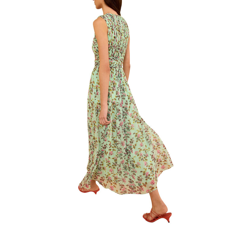 Celestina Sleeveless Silk Dress image number null