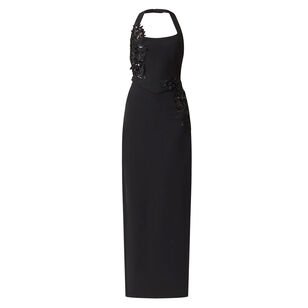 Odelia Beaded Halter Neck Gown