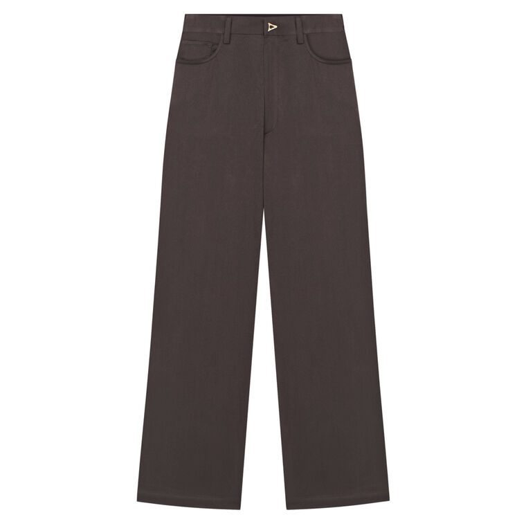 Gellert Wide-Leg Satin Pant image number null