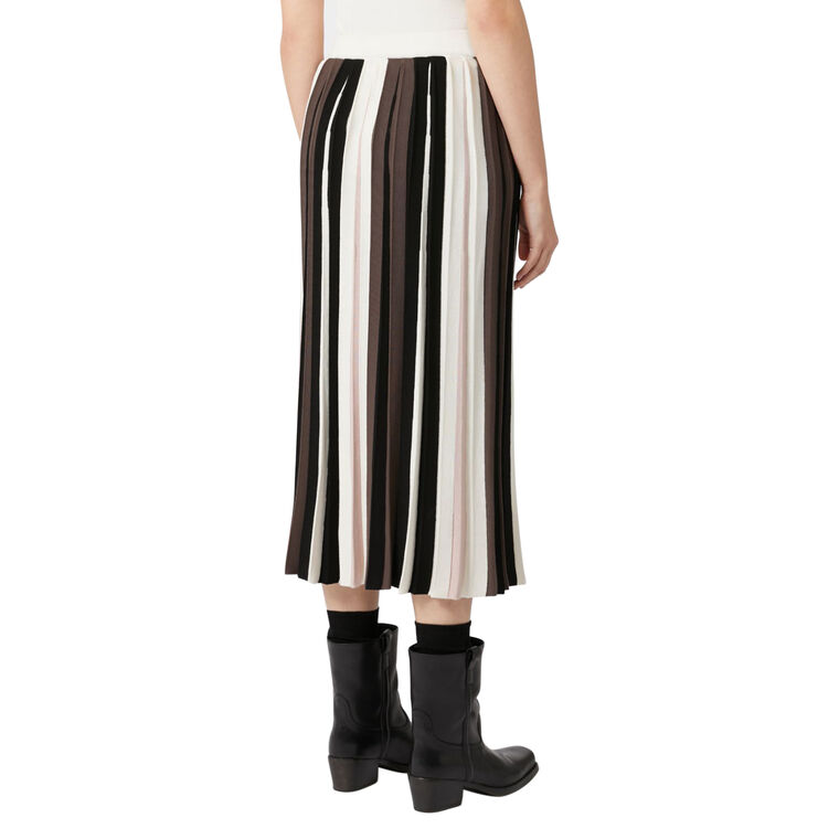 Pleiadi Plisse-Pleated Viscose Midi Skirt image number null
