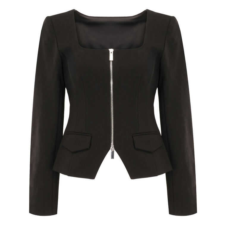 Koda Zip Front Long Sleeve Top image number null