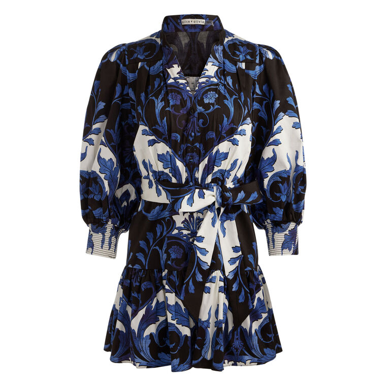 Cora Short Sleeve Mini Shirt Dress image number null