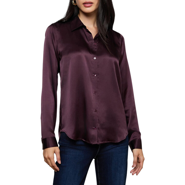 Tyler Long Sleeve Silk Blouse image number null