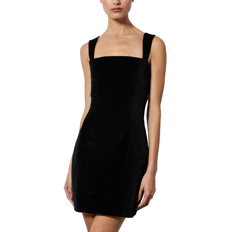 Keria Velvet Fitted Dress image number null