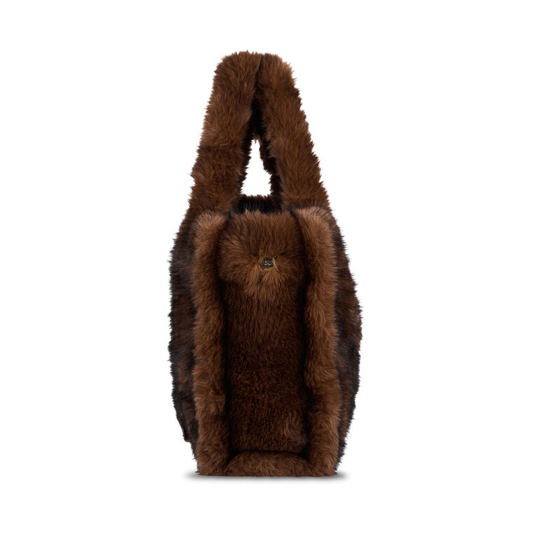 Oversized Faux Fur Tote image number null