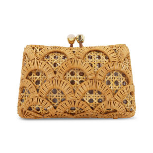 Charlotte Scales Wicker Clutch