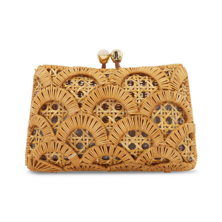 Charlotte Scales Wicker Clutch image number null