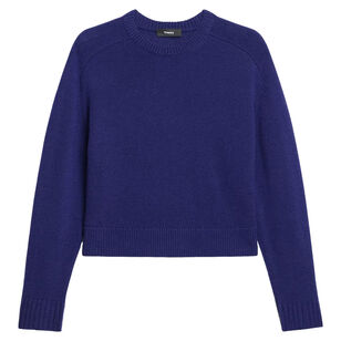 Cropped Crewneck Cashmere Sweater