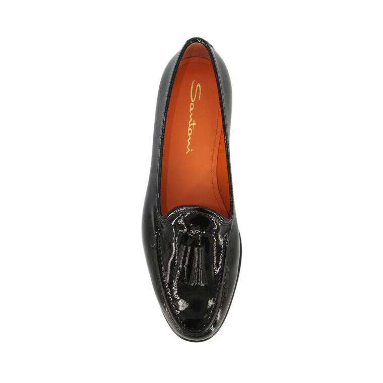 Andrea Patent Leather Loafer With Tassel image number null