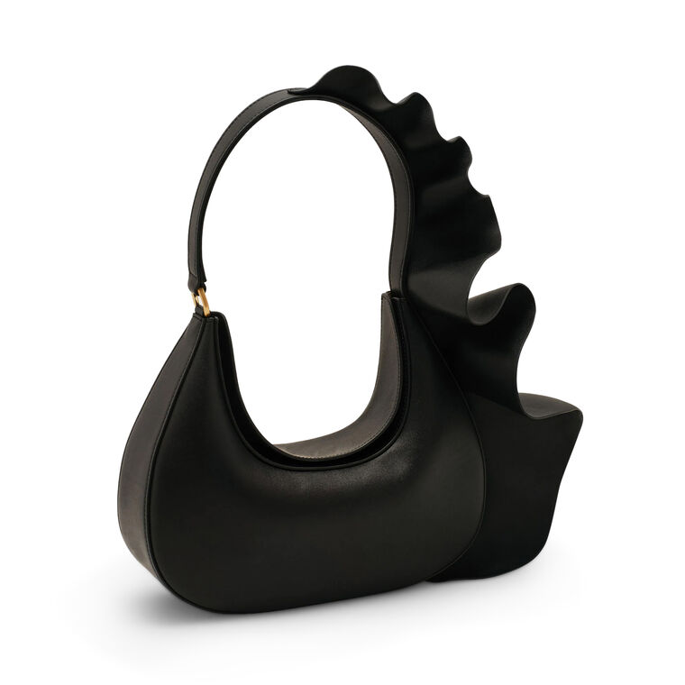 Zoella Leather Ruffle Shoulder Bag image number null