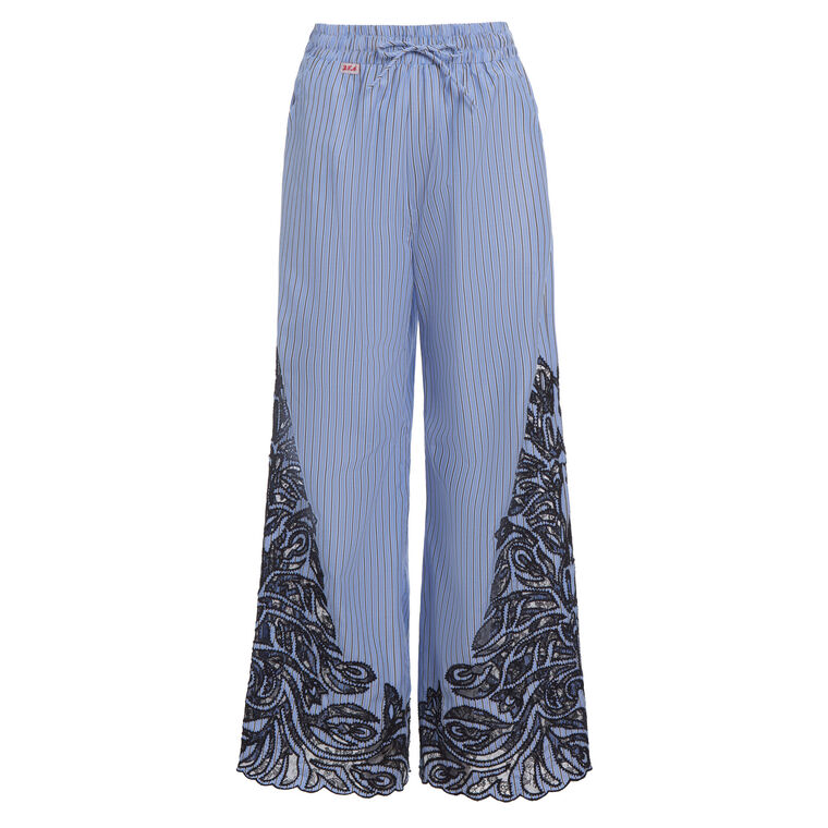 Maella Wide-Leg Stripe Pants image number null