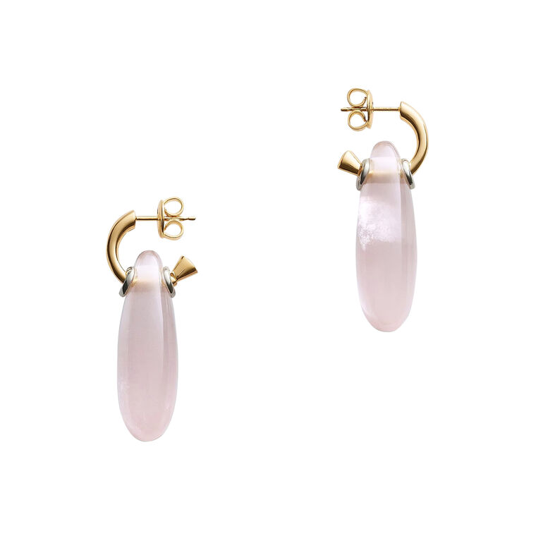 Ellipse Quartz Small Earrings image number null