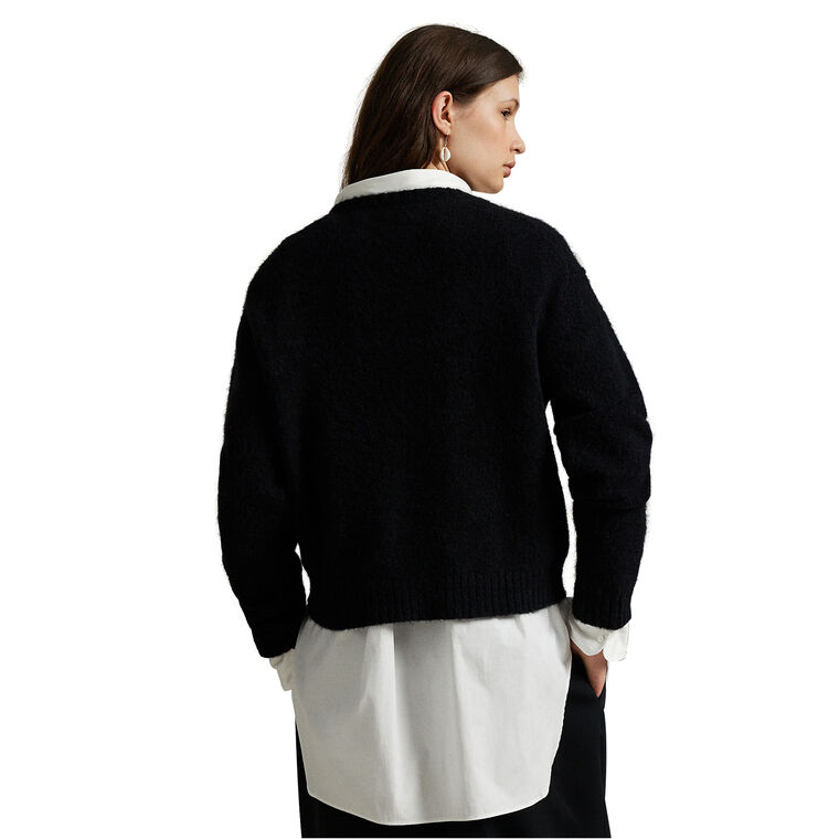 Ralph And Ricky Tuxedo Bear Long Sleeve Pullover Sweater image number null