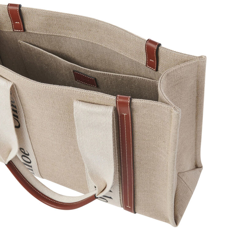 Woody Tote Bag in Linen image number null