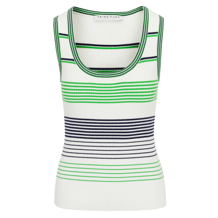 Paolini Scoop-Neck Rib Knit Tank Top image number null