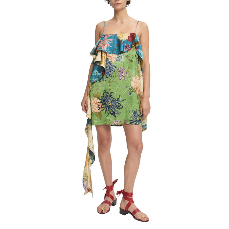 Avery Spliced Sleeveless Mini Dress image number null