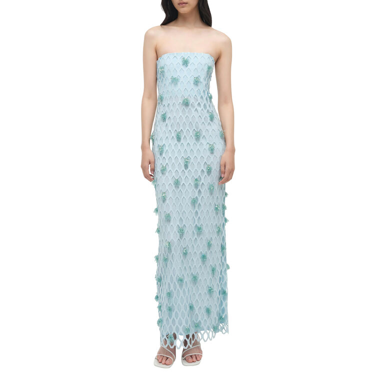 Iridessa Embellished Lattice Bustier Gown image number null