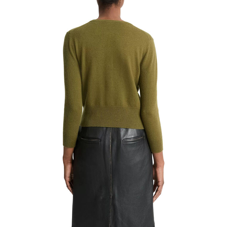 Pearl Button Wool Blend Cardigan image number null