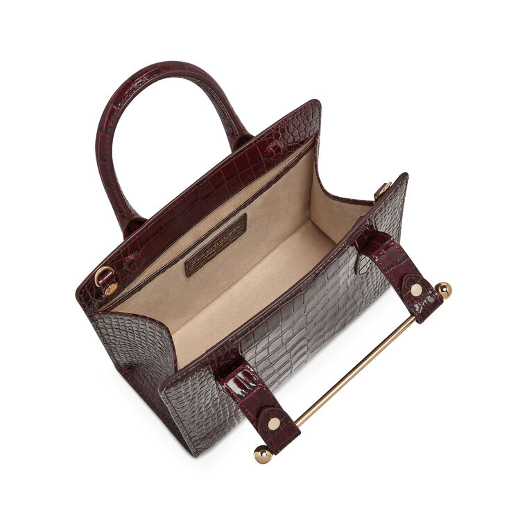 Croc-Embossed Mini Tote image number null