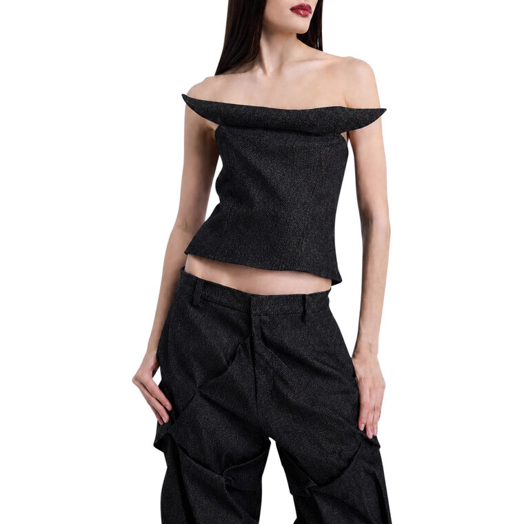 Sylvie Denim Corset image number null
