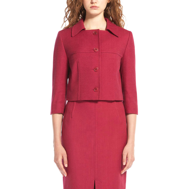 Ussita Cotton Cropped Jacket image number null