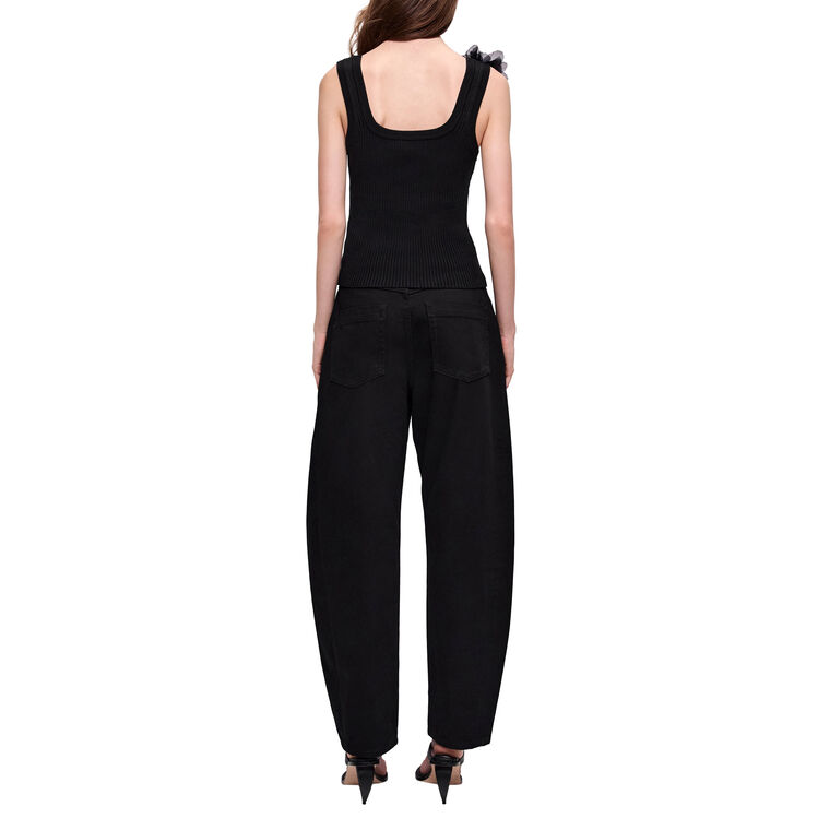 Pamela Flower Knit Tank Top image number null