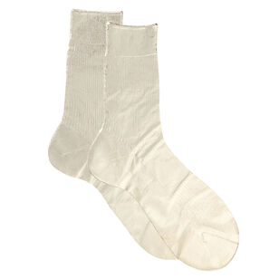 One Ribbed Laminated Socks