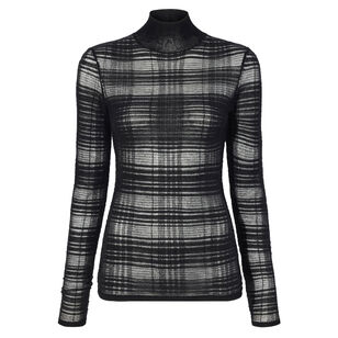 Stefanie Sweater In Plaid Knits