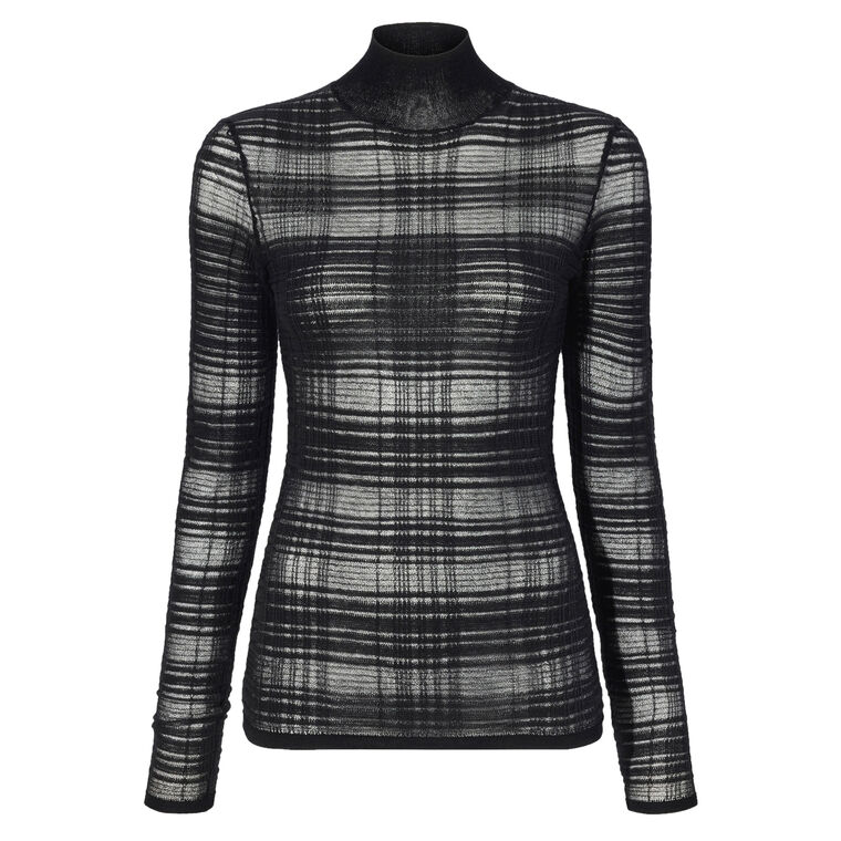 Stefanie Sweater In Plaid Knits image number null