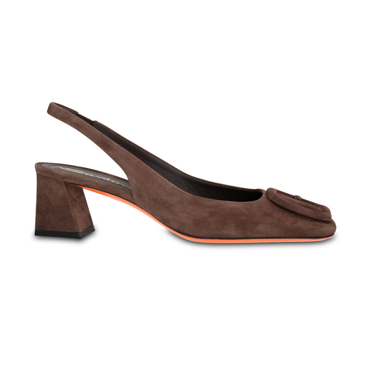 Lemon 50mm Suede Slingback image number null