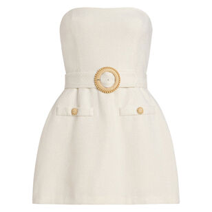 Gramercy Strapless Belted Skort Romper