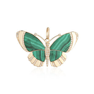 Jardin Malachite Butterfly Pendant
