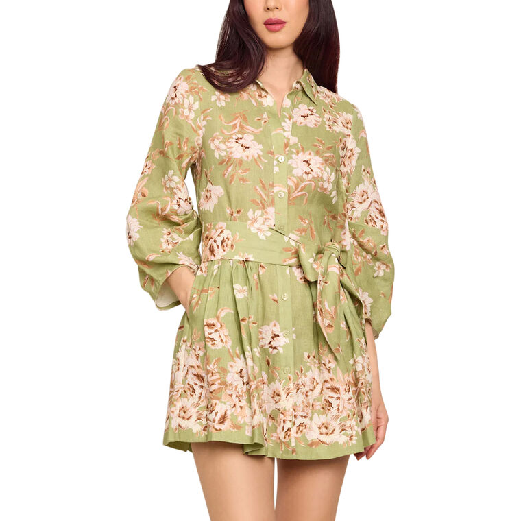 Raya Blouson Sleeve Mini Dress image number null