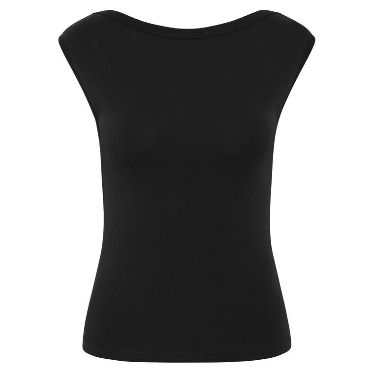 Sleeveless Organic Cotton Ballerina Top image number null